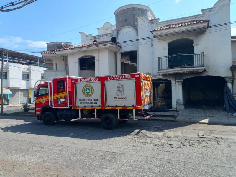Un incendio en una vivienda de Uruapan que movilizó a bomberos ¿Qué lo provocó?