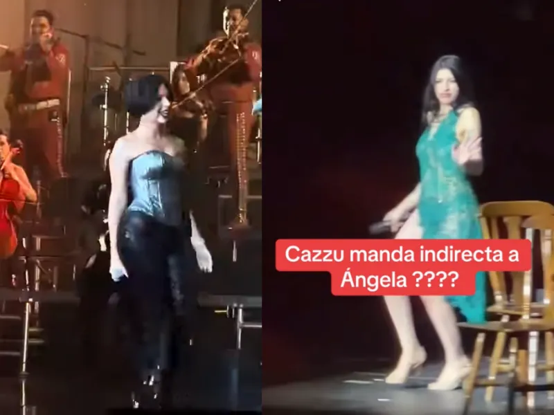 Video Cazzu concierto indirecta Ángela Aguilar