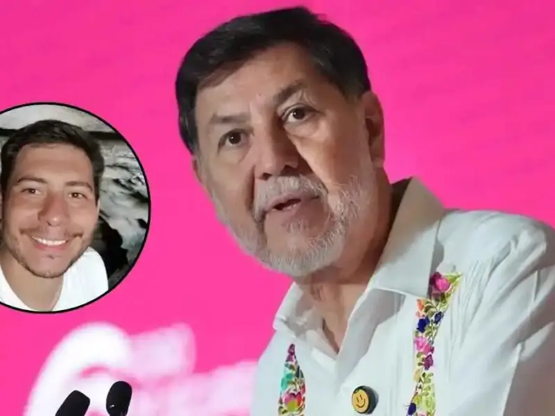 El senador Gerardo Fernández Noroña califica de "canalla" la exposición del sueldo de su hijo, Kin Yael Villafaña, como funcionario de la CFE en CDMX