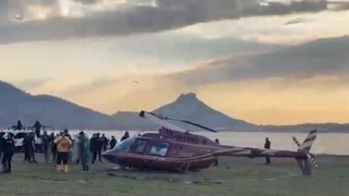 Accidente de helicóptero en Zitácuaro deja 5 lesionados 2