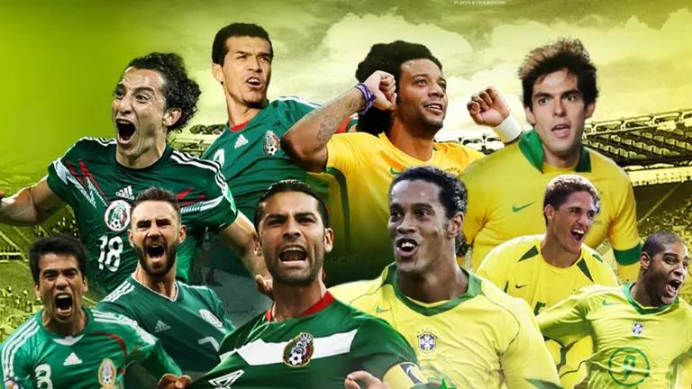 Alineación de lujo en el duelo de leyendas entre México vs Brasil en el Estadio Azteca