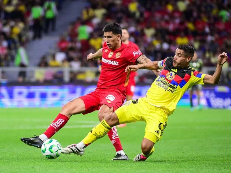 América vuela alto ante diablos rojos con doblete de Brian Rodríguez