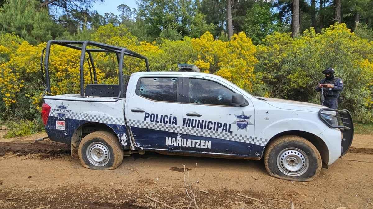 Ataque con drones a policías en Nahuatzen, Michoacán 1