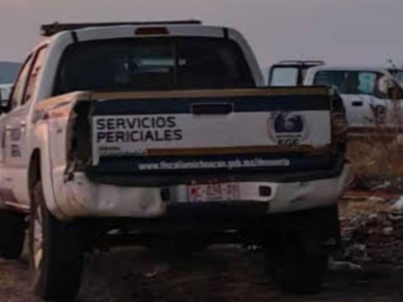 cadáver hombre El Calvario Queréndaro