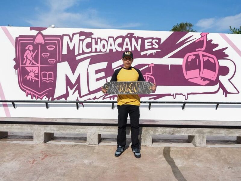 Con el teleférico, se construyó el skate park más grande de Michoacán: Gladyz Butanda