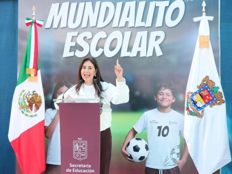 Inician las finales del Mundialito Escolar 2026 en Morelia: Gabriela Molina