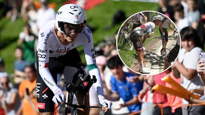 Isaac del Toro sufre dura caída en la tercera etapa y abandona la Itzulia 2026