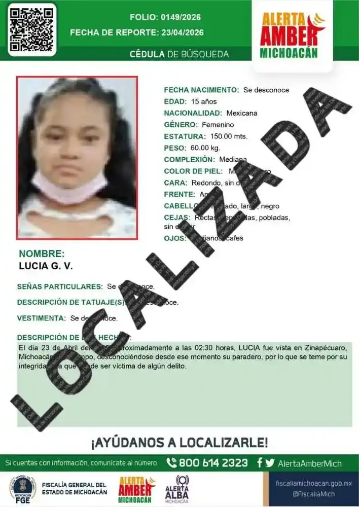 Localiza FGE de Michoacán a cinco personas reportadas como desaparecidas