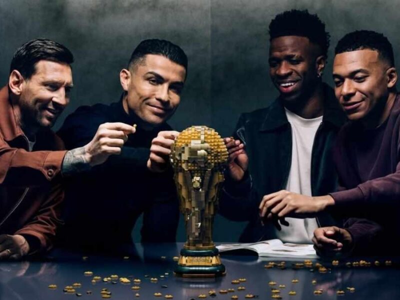 Messi, Cristiano, Mbappé y Vinícius en comercial de LEGO 2026