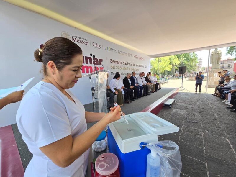 ¡Protege a quienes amas! Continúa la Semana Nacional de Vacunación en Michoacán