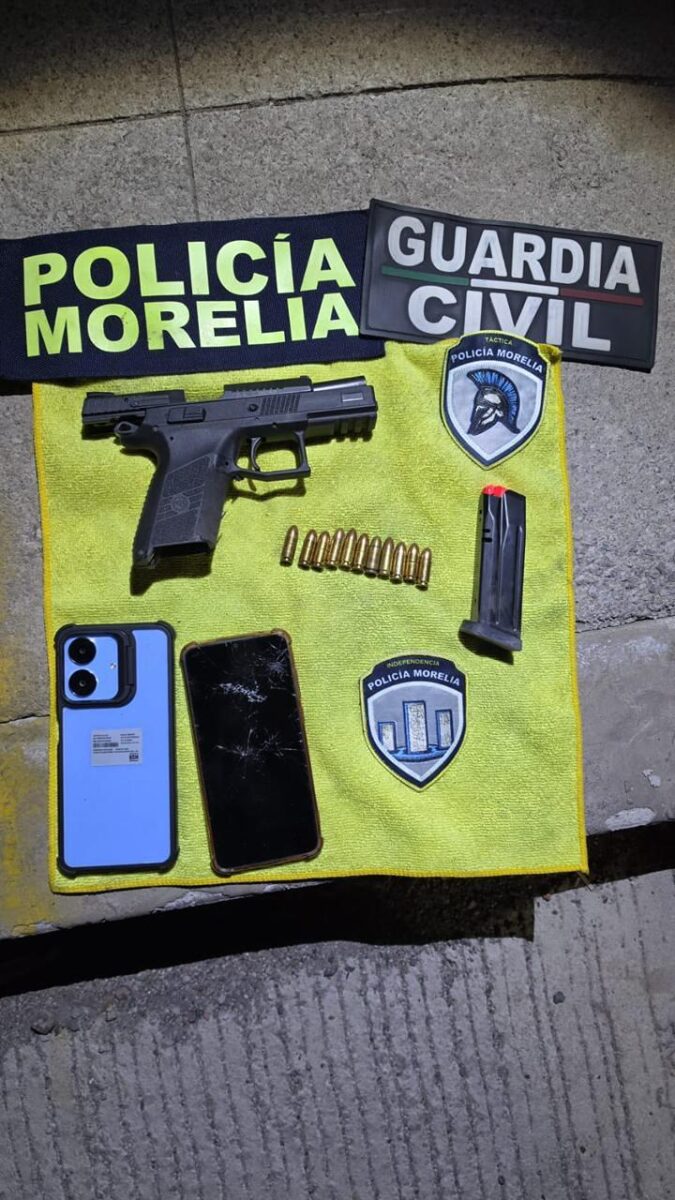 Tras persecución elementos de seguridad detienen a dos presuntos delincuentes en Morelia-2