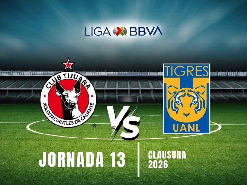 Xolos vs Tigres: Dónde ver en vivo el vibrante duelo del Clausura 2026