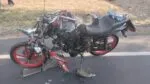 Accidente en la Morelia-Zitácuaro deja a un motociclista lesionado
