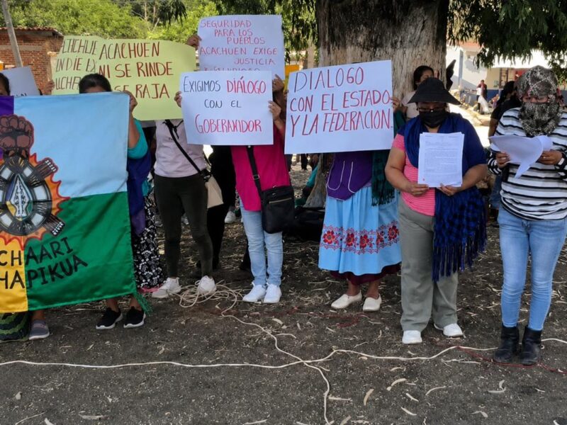 Acusa Acachuén falta de diálogo a diez días de agresión contra la comunidad