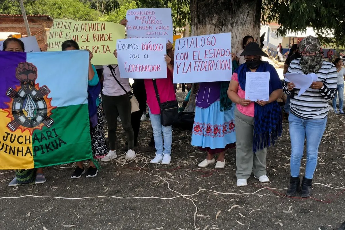 Acusa Acachuén falta de diálogo a diez días de agresión contra la comunidad