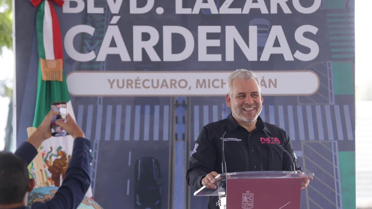 Arranca Bedolla rehabilitación del boulevard Lázaro Cárdenas de Yurécuaro-1