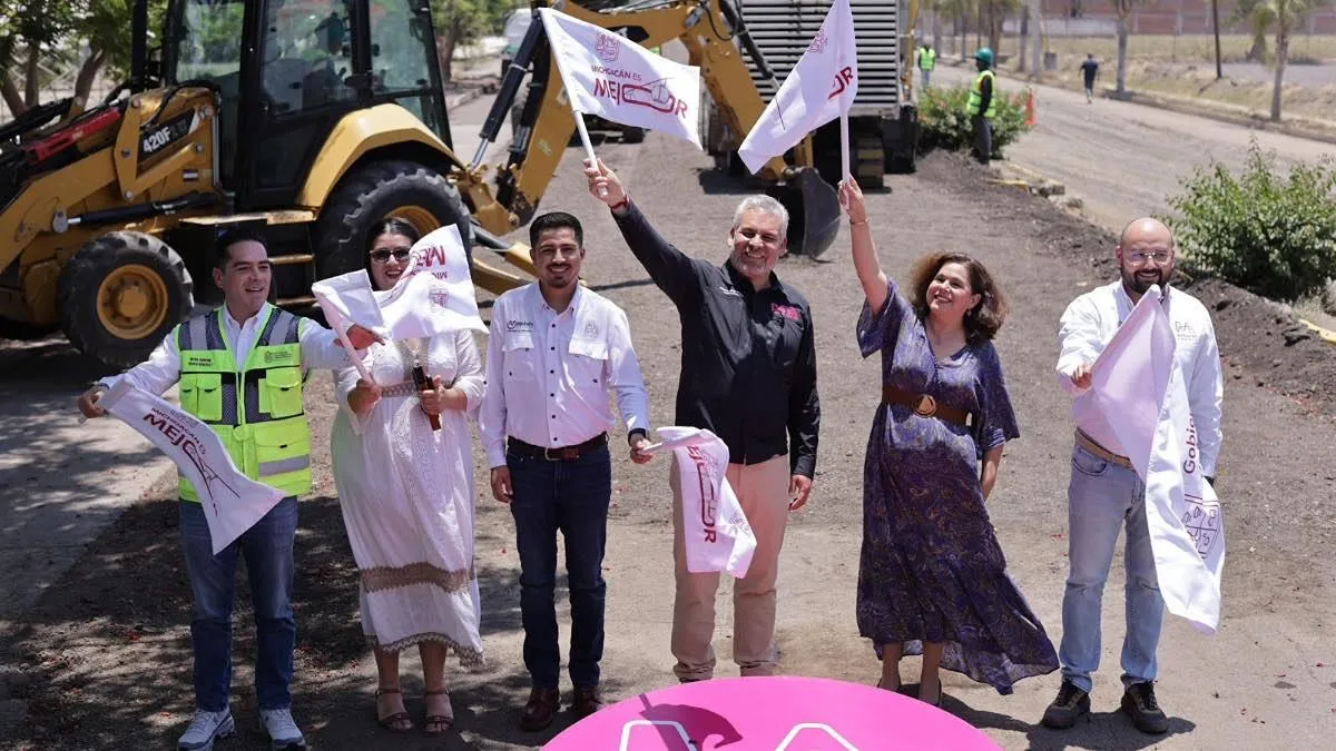 Arranca Bedolla rehabilitación del boulevard Lázaro Cárdenas de Yurécuaro