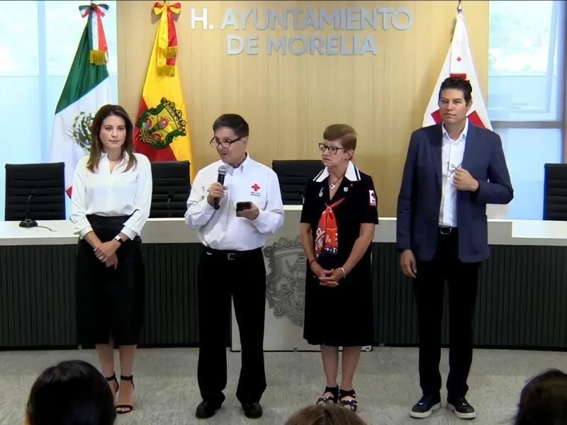 Arranca Morelia colecta Cruz Roja 2026, con donativo de 100 mil pesos