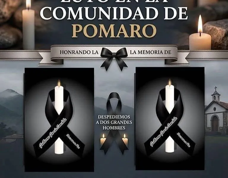 Asesinan a dos representantes de Pómaro; comunidad bloquea la carretera 200