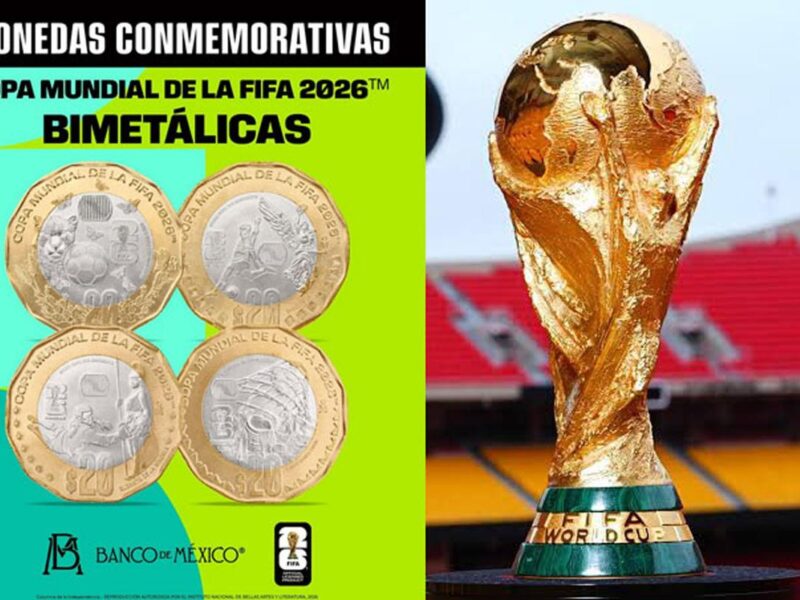 Banxico sorprende con 12 monedas del Mundial 2026