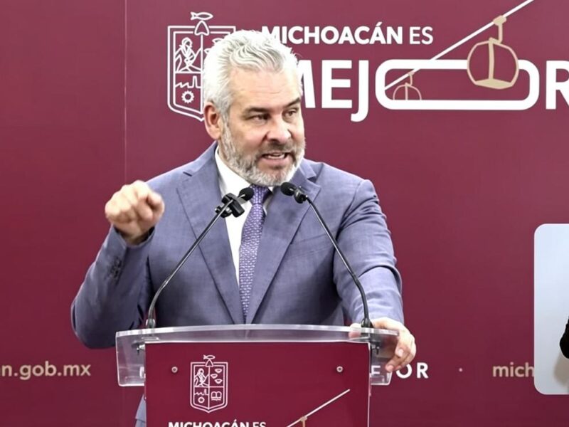 Bedolla evita opinar sobre acusaciones de Juan Manzo contra Grecia Quiroz