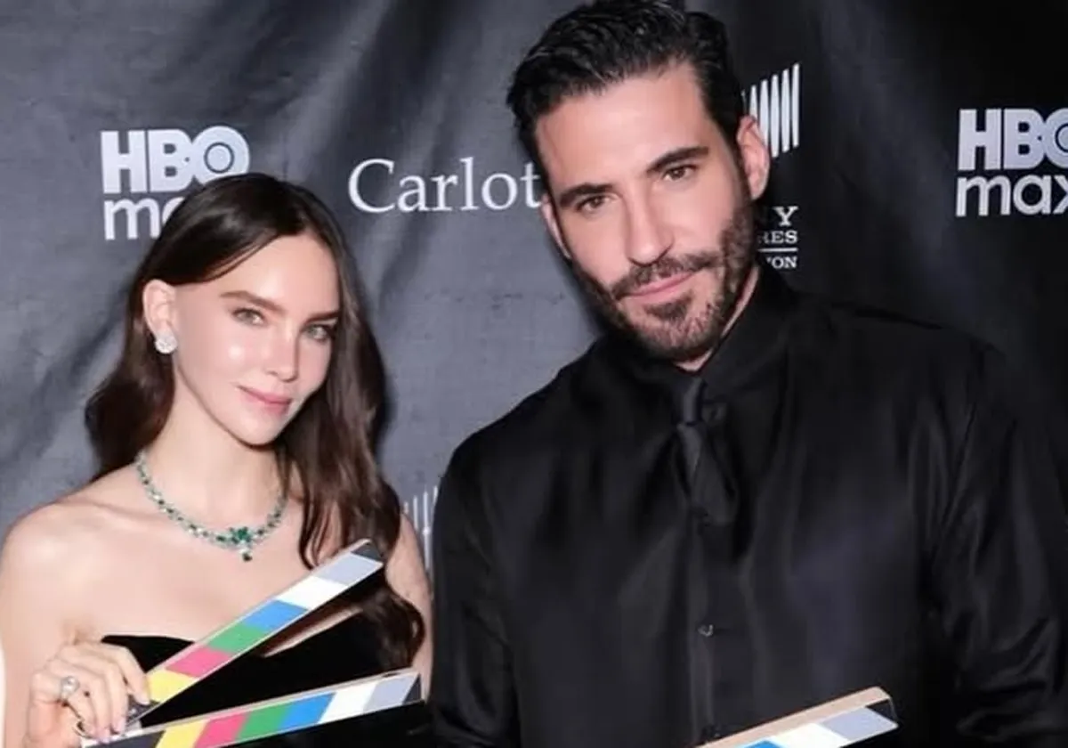 Belinda reacciona a la serenata de Miguel Ángel Silvestre durante grabaciones de Carlota