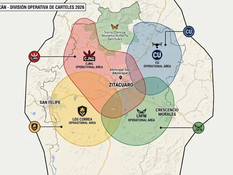 Cárteles Unidos, Nueva Familia Michoacana, Los Correa y CJNG en disputa por Zitácuaro