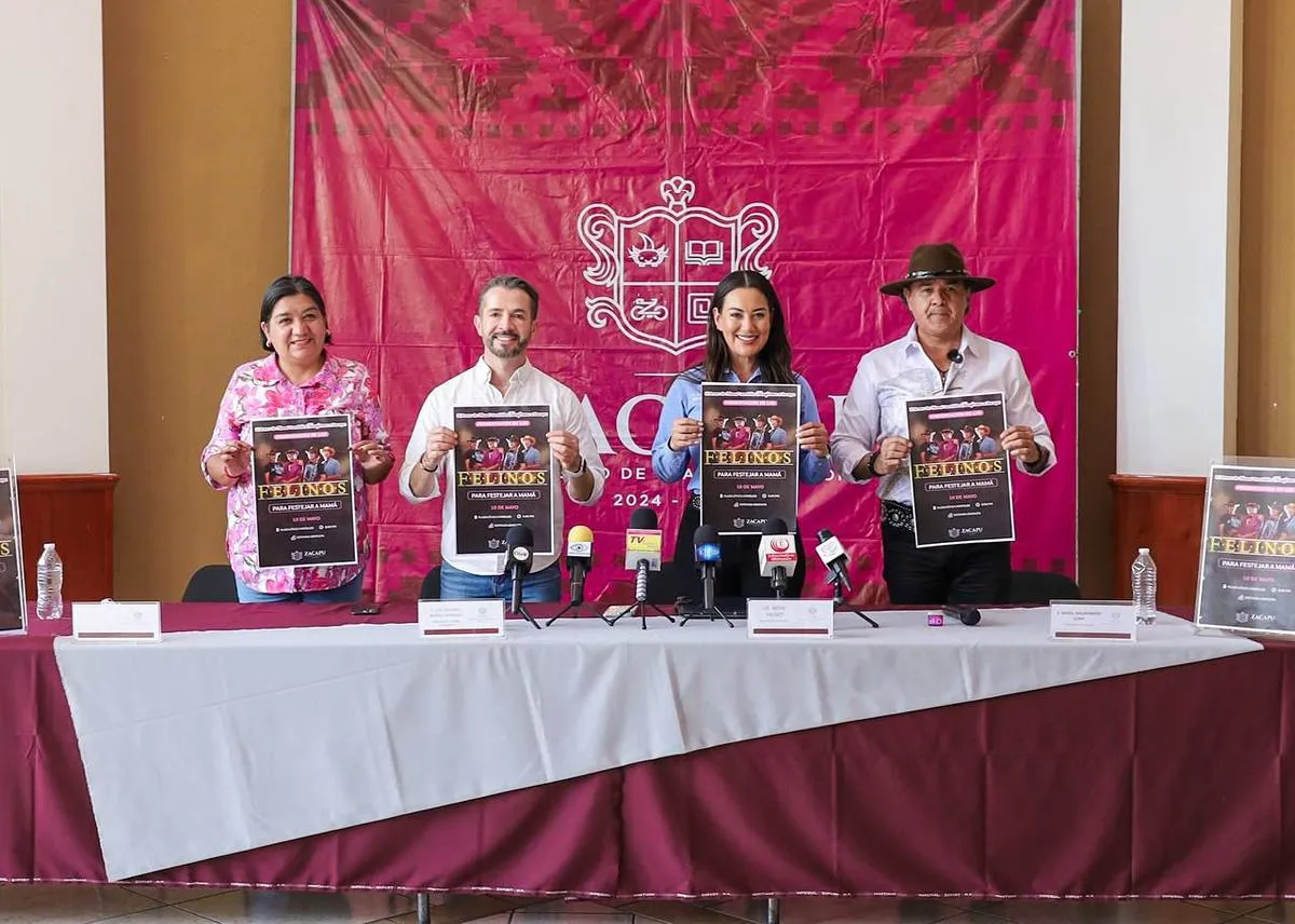 Celebra a las madres en Zacapu con el concierto gratuito de Los Felinos el 10 de mayo en la Plaza Cívica Morelos.