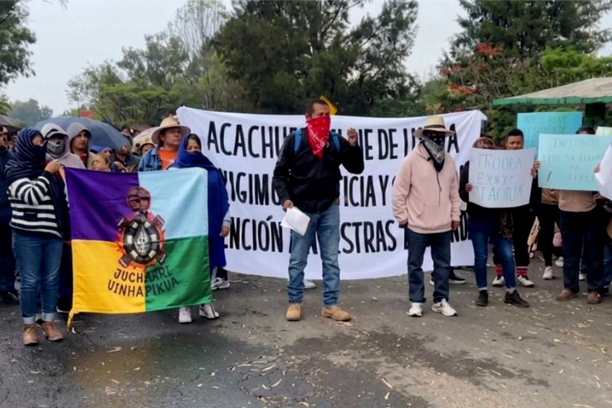 Comunidad de Acachuén convoca a protesta frente a Palacio de Gobierno