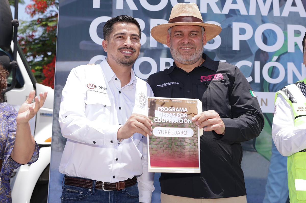 Con cemento y más de 18 mdp del Faeispum, impulsa Bedolla infraestructura en Yurécuaro-2