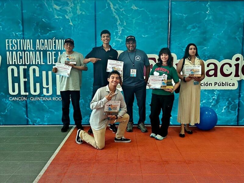 Con oro, plata y bronce, Cecytem destaca en justa académica nacional