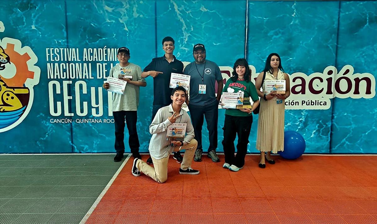Con oro, plata y bronce, Cecytem destaca en justa académica nacional