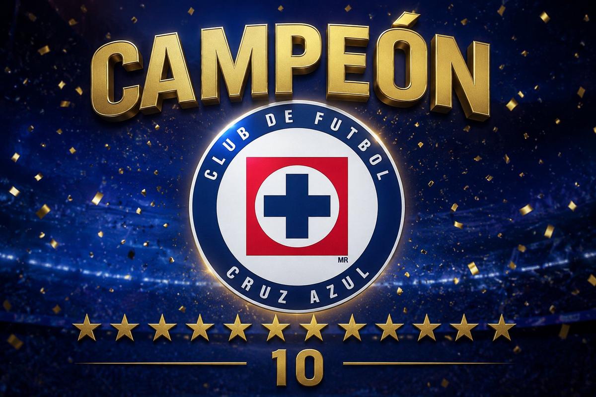 Cruz Azul logra su décima estrella del futbol mexicano al derrotar 2-1 a Pumas