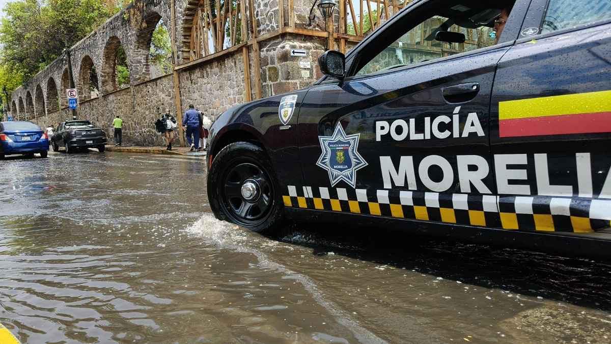 Deja tormenta encharcamientos en Morelia; PC recorre zonas de riesgo-1