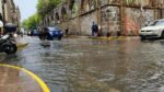 Deja tormenta encharcamientos en Morelia; PC recorre zonas de riesgo