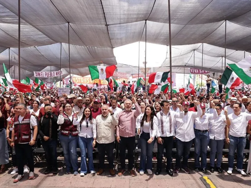 Desde Morelia respalda Bedolla a Sheinbaum y llama a la defensa de la soberanía nacional