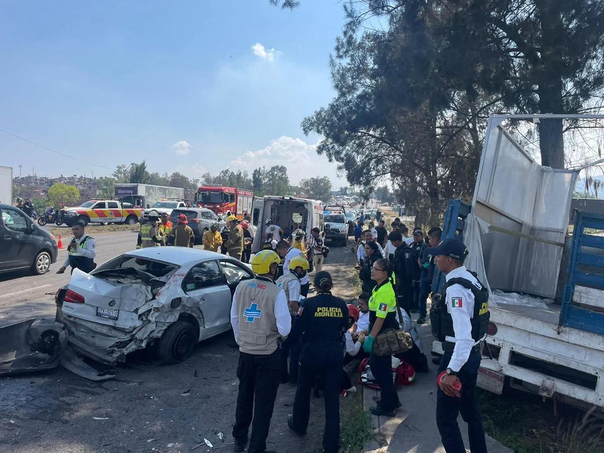 detenido tráiler reporte de robo accidente 1