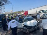 Conductor de tráiler es detenido tras provocar accidente en Morelia; la unidad tenía reporte de robo