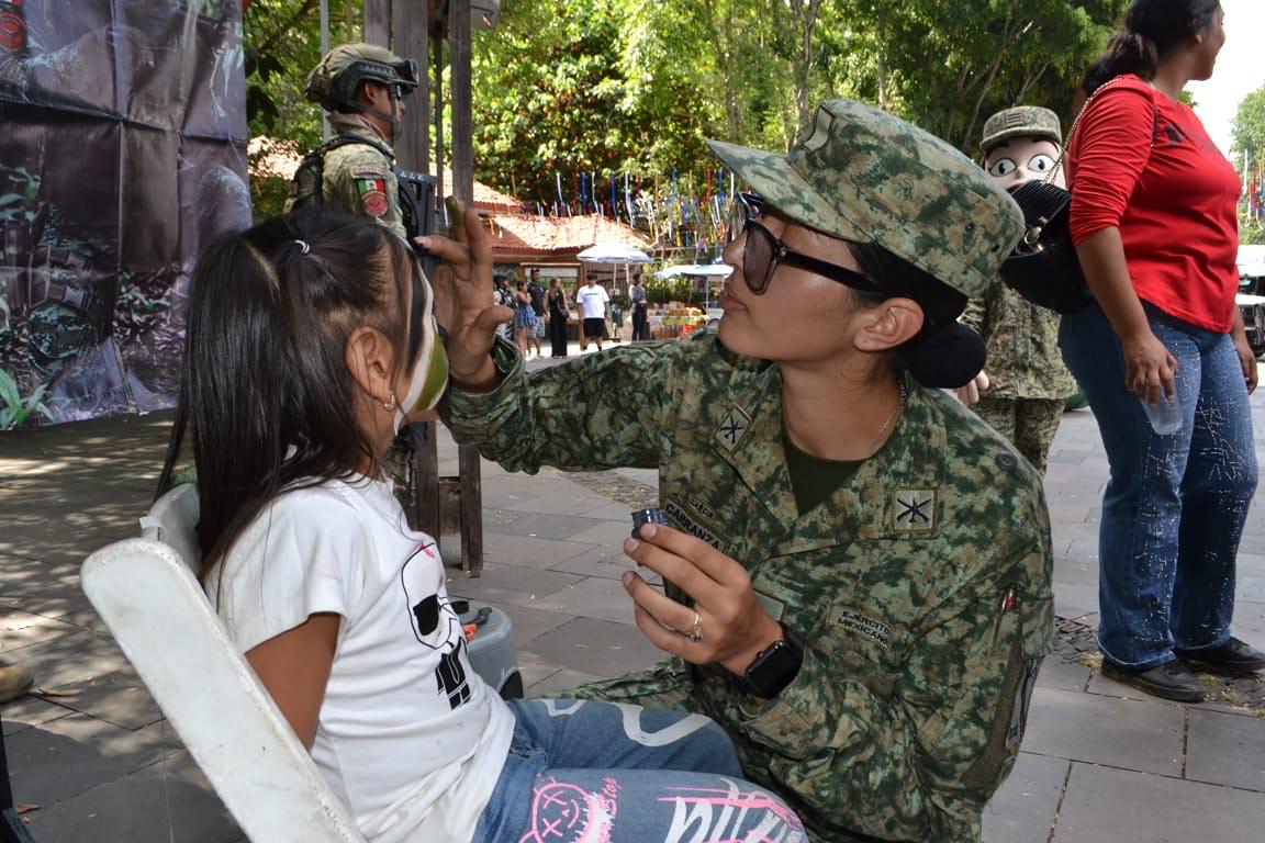 Ejército Mexicano y Guardia Nacional realizan Exposición en Uruapan, Michoacán
