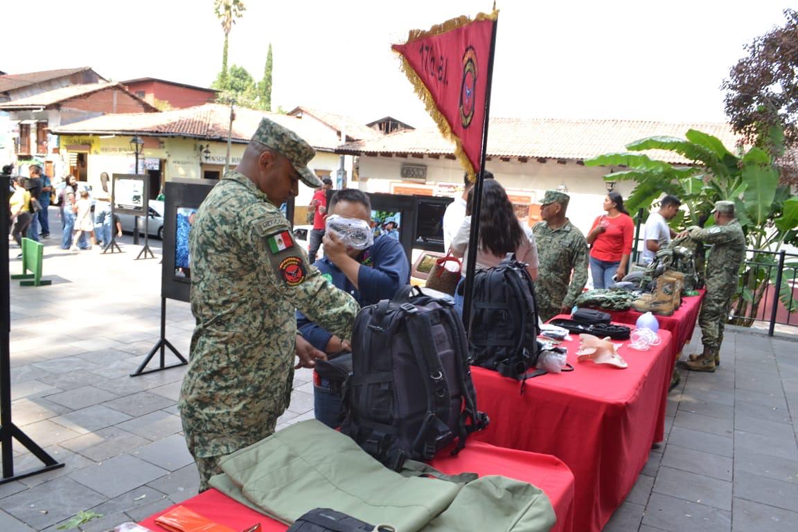 Ejército Mexicano y Guardia Nacional realizan Exposición Militar en Uruapan