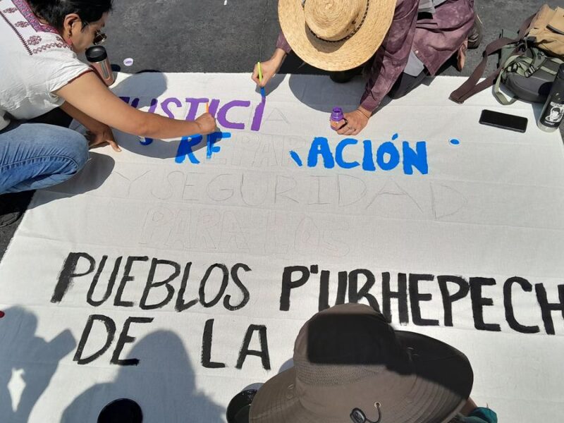 En Morelia, exigen atención a problemática de Acachuén; en Chilchota queman dos vehículos