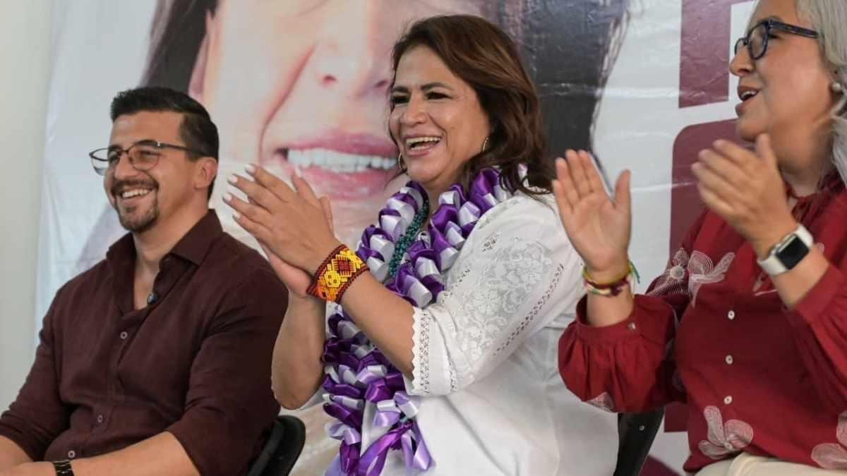 Fabiola Alanís encabeza asamblea de Morena en Pátzcuaro 1