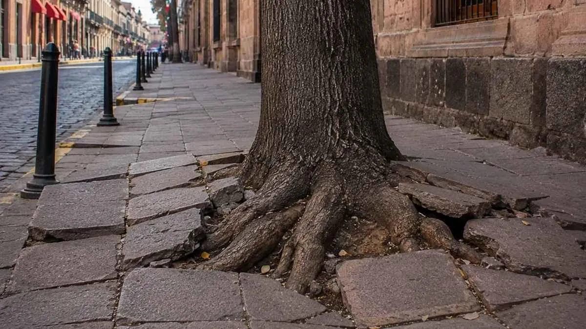 Fracturan plazas árboles inadecuados en Morelia; 90% del arbolado no es apto