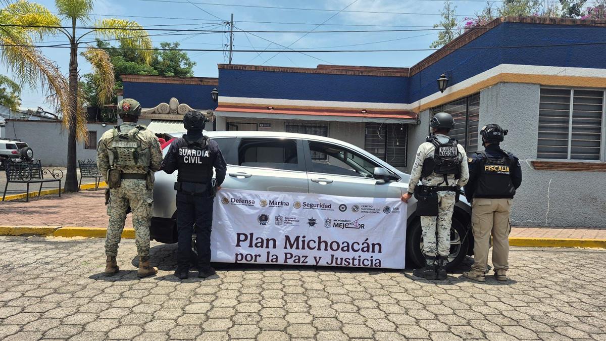 Guardia Civil y Defensa detienen a 5 hombres armados en Uruapan-1