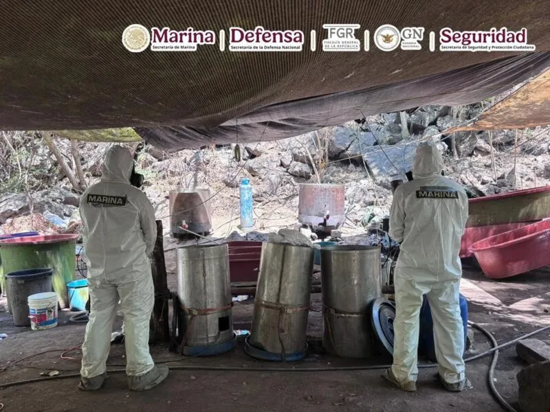 Hallan en Nayarit casi una tonelada de metanfetamina ligada al ‘Jardinero’