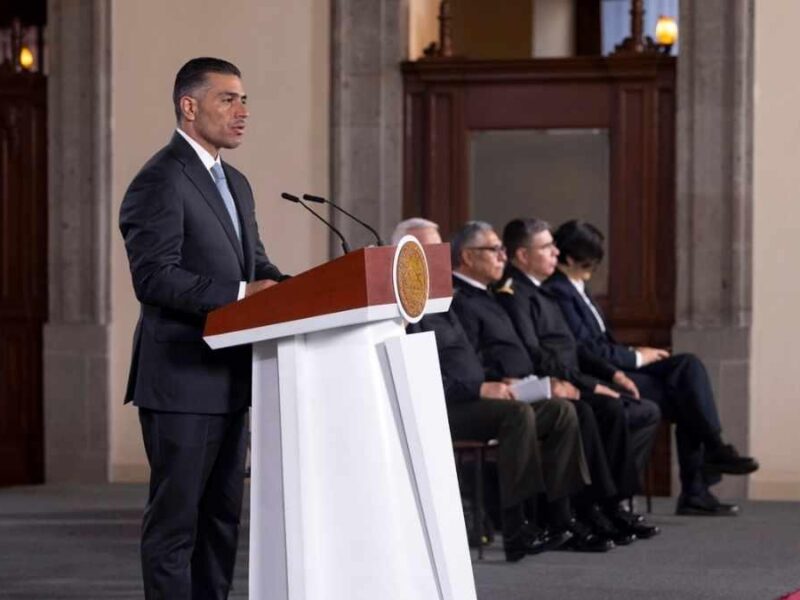 Homicidios en México caen 49%: García Harfuch presenta balance en Palacio Nacional