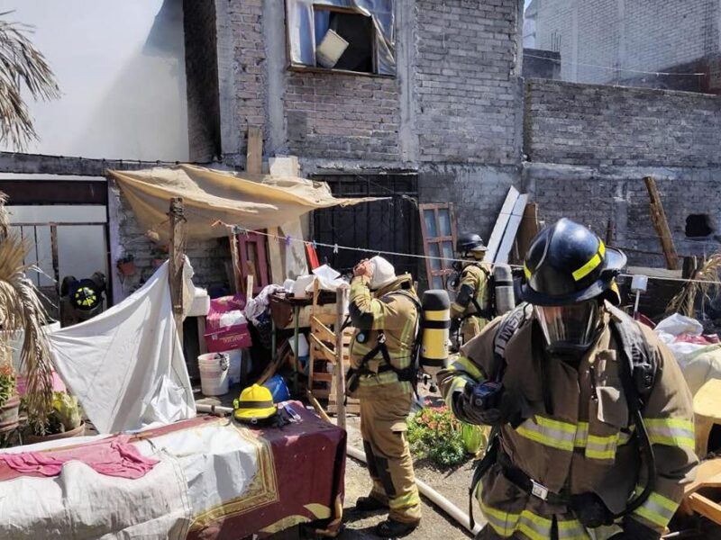 Incendio vivienda norte Morelia daños materiales