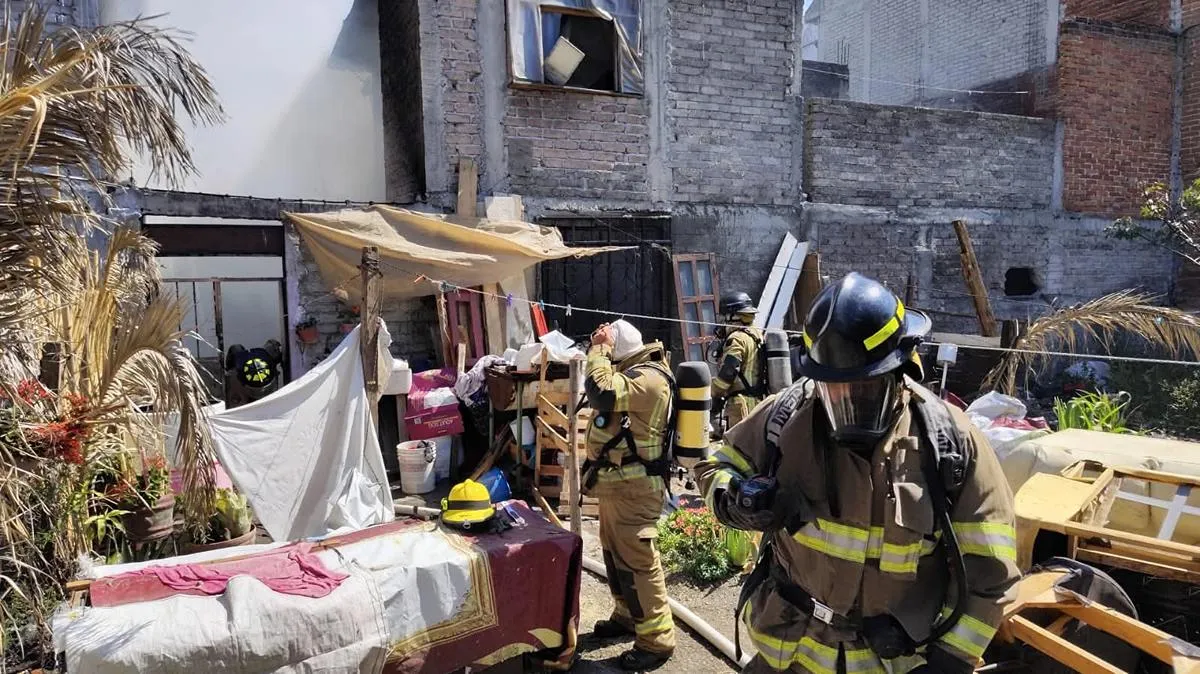 Incendio vivienda norte Morelia daños materiales
