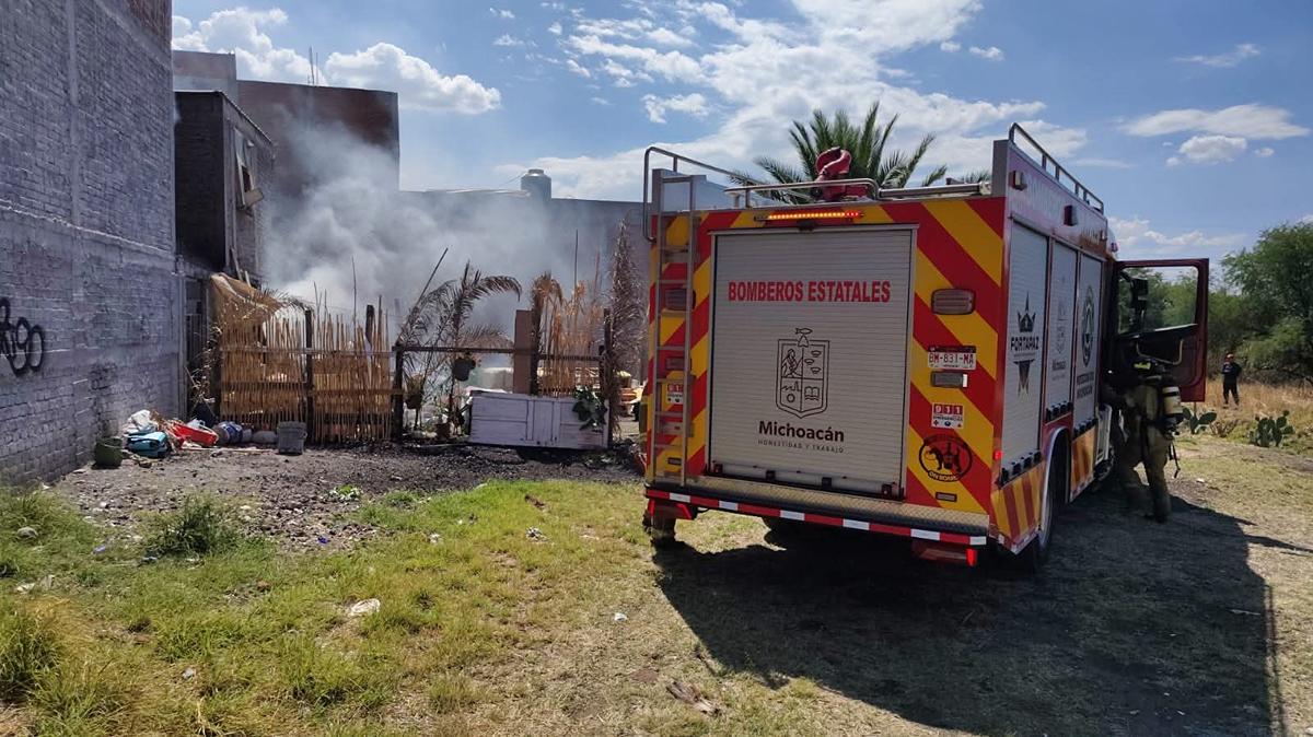 Incendio vivienda norte Morelia daños materiales 1