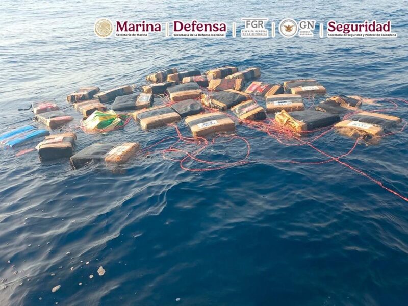 Interceptan más de dos toneladas de cocaína en aguas de Oaxaca; afectación al crimen es de 4.3 millones